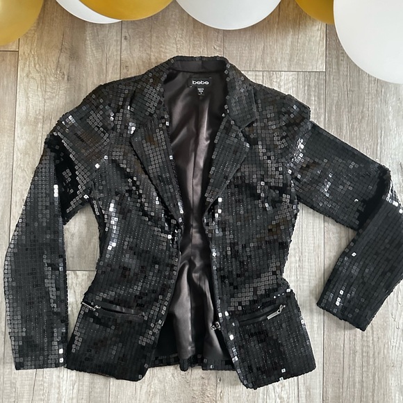 bebe Jackets & Blazers - Bebe sequin blazer Size 2